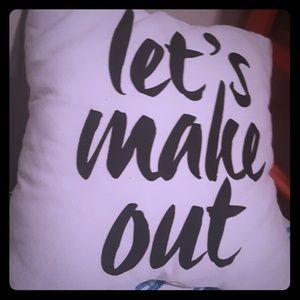 Let's Make Out Pillow by American Eagle